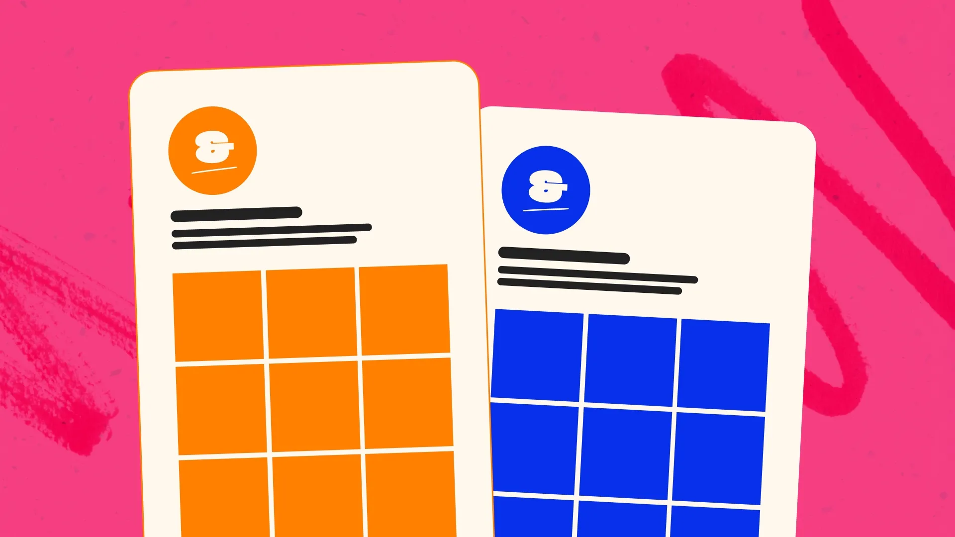 Picture to represent two accounts 